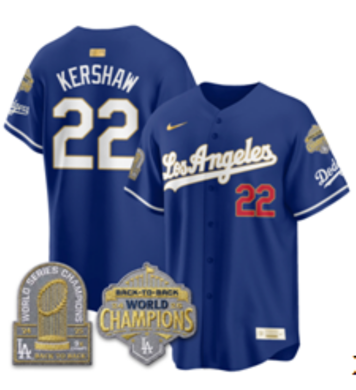 Men Los Angeles Dodgers #22 Kershaw blue Game 2026 Nike MLB Jersey 4014004->->MLB Jersey